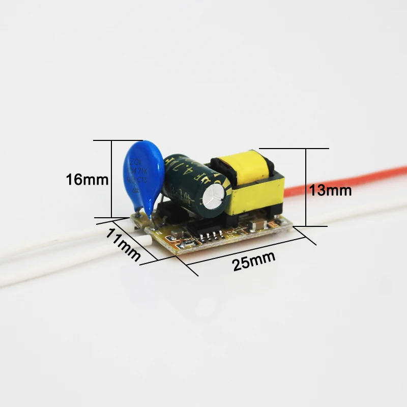

Free shipping 6pcs/lot 300mA (3-5)x 1W Led Driver 3W-5W Lamp Driver Power Supply Lighting Transformer for E27/E14 LED lights