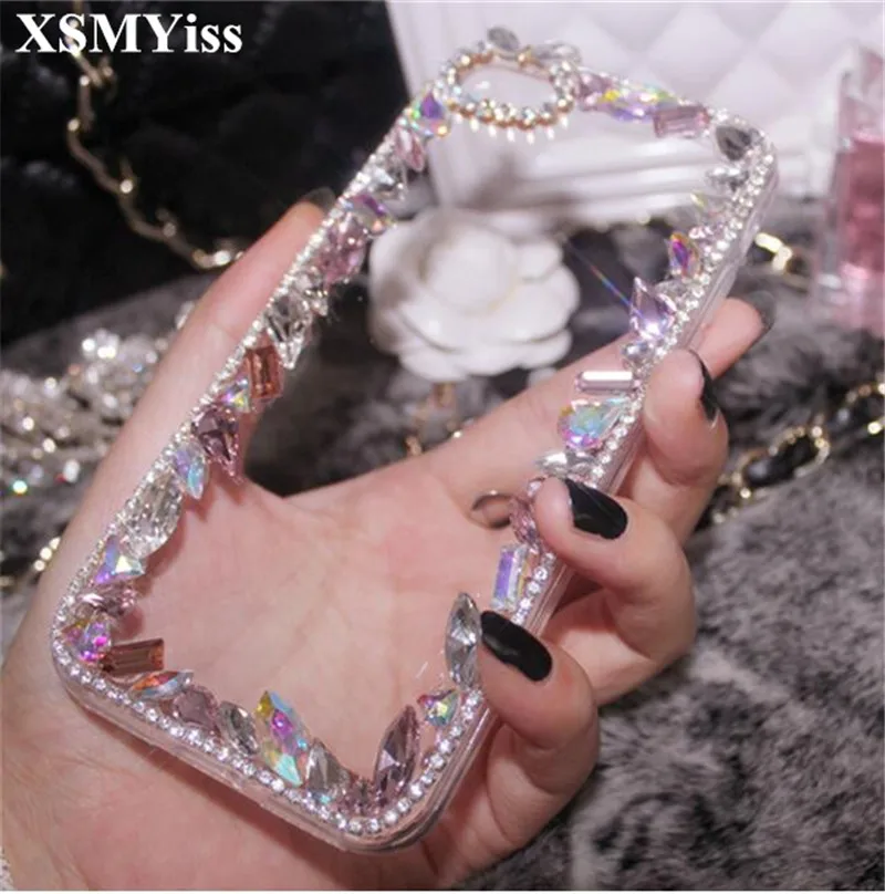 Роскошный блестящий прозрачный мягкий чехол XSMYiss для телефона Samsung S6 S7 S8 S9 S10 S11 PLUS