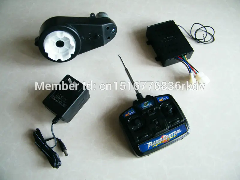 Детский автомобильный моторный комплект с электроприводом (12 В мотор + зарядное