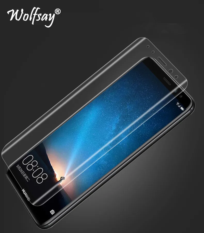2 шт защита экрана Huawei Mate 10 Lite TPU пленка Полное покрытие телефона Nova 2i Wolfsay не