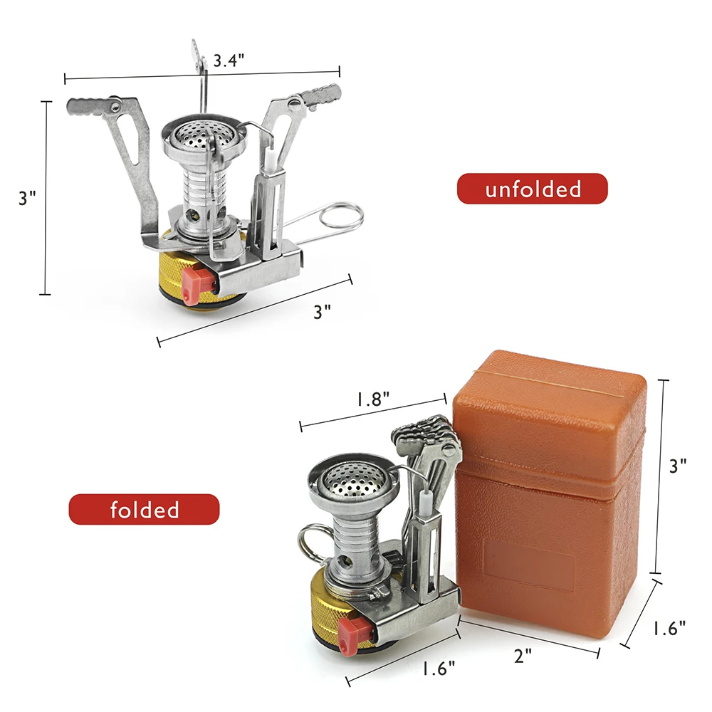 Ultralichte Legering Кемпинг Apparatuur Kachel газ Branders открытый Fornuis открытый Kachel мини Газ Kachel Miniatuur Draagbare