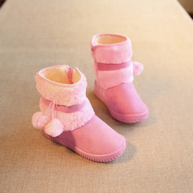 2015 детская Девичьи зимние сапоги Обувь для мальчиков ботинки осень зима теплые