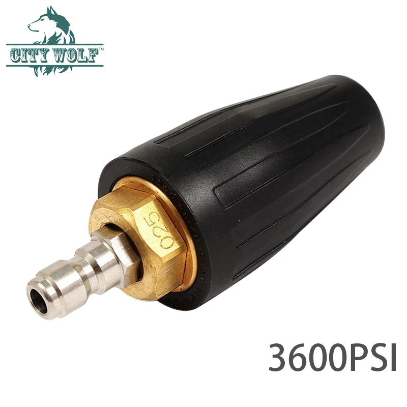 Мойка высокого давления латунная турбо вращающаяся Форсунка 3600psi Для