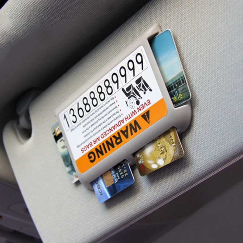 Автомобильные принадлежности для хранения наклейки на солнцезащитный козырек