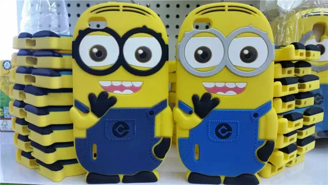Мода милый мультфильм мягкие резиновые кремний гадкий я желтый миньон чехол для