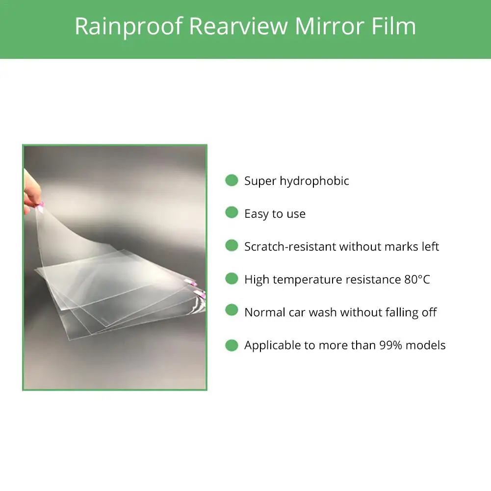 4PCS/Set Anti Fog Car Mirror Window Clear Film Anti-glare Rearview Protective Waterproof Rainproof Sticker | Автомобили и
