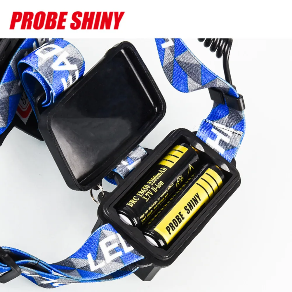 Высокая Мощность T6 светодиодный налобный фонарь фара лампа для рыбалки