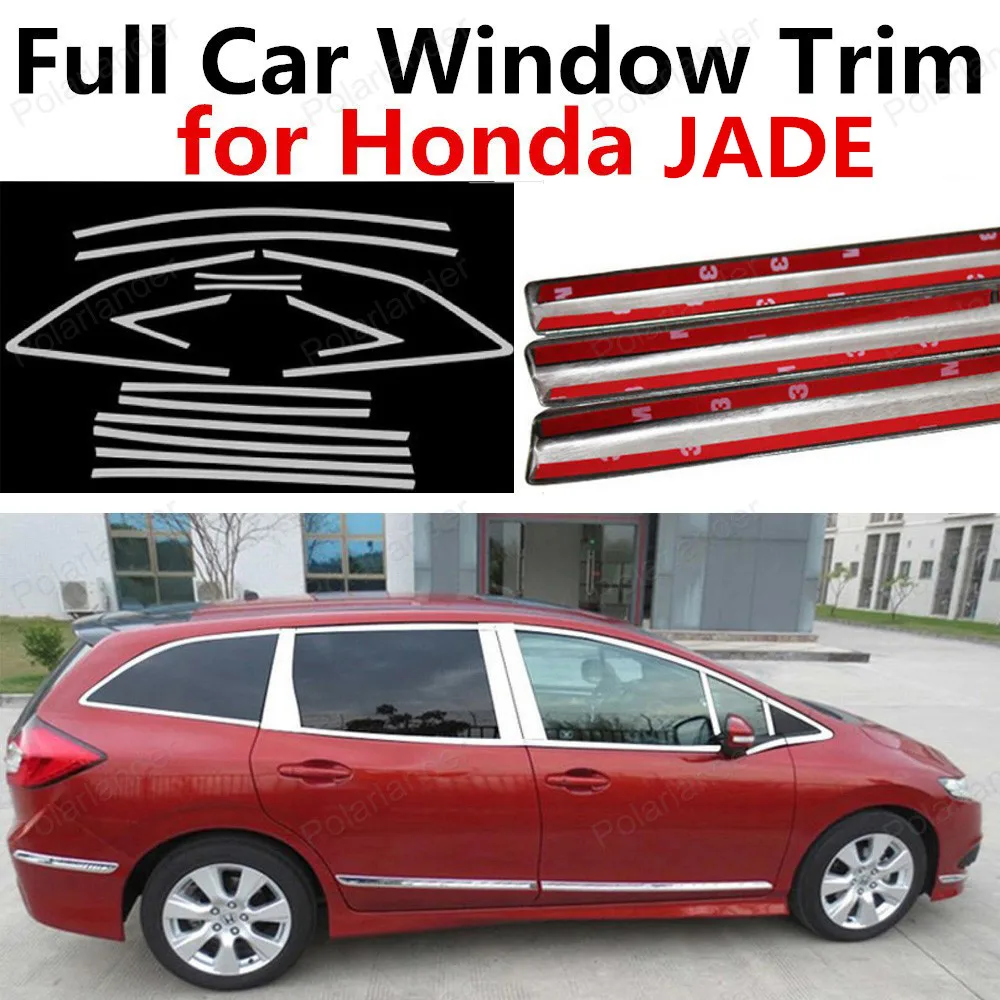 Лучшие продажи автомобильный Стайлинг нержавеющая сталь полностью обшивка окна