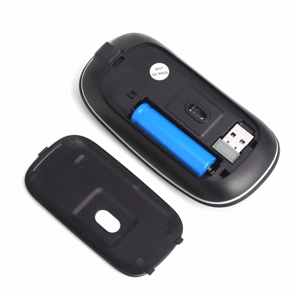 Новая USB перезаряжаемая мышь, беспроводная Бесшумная оптическая мышь для ноутбука, 2,4G