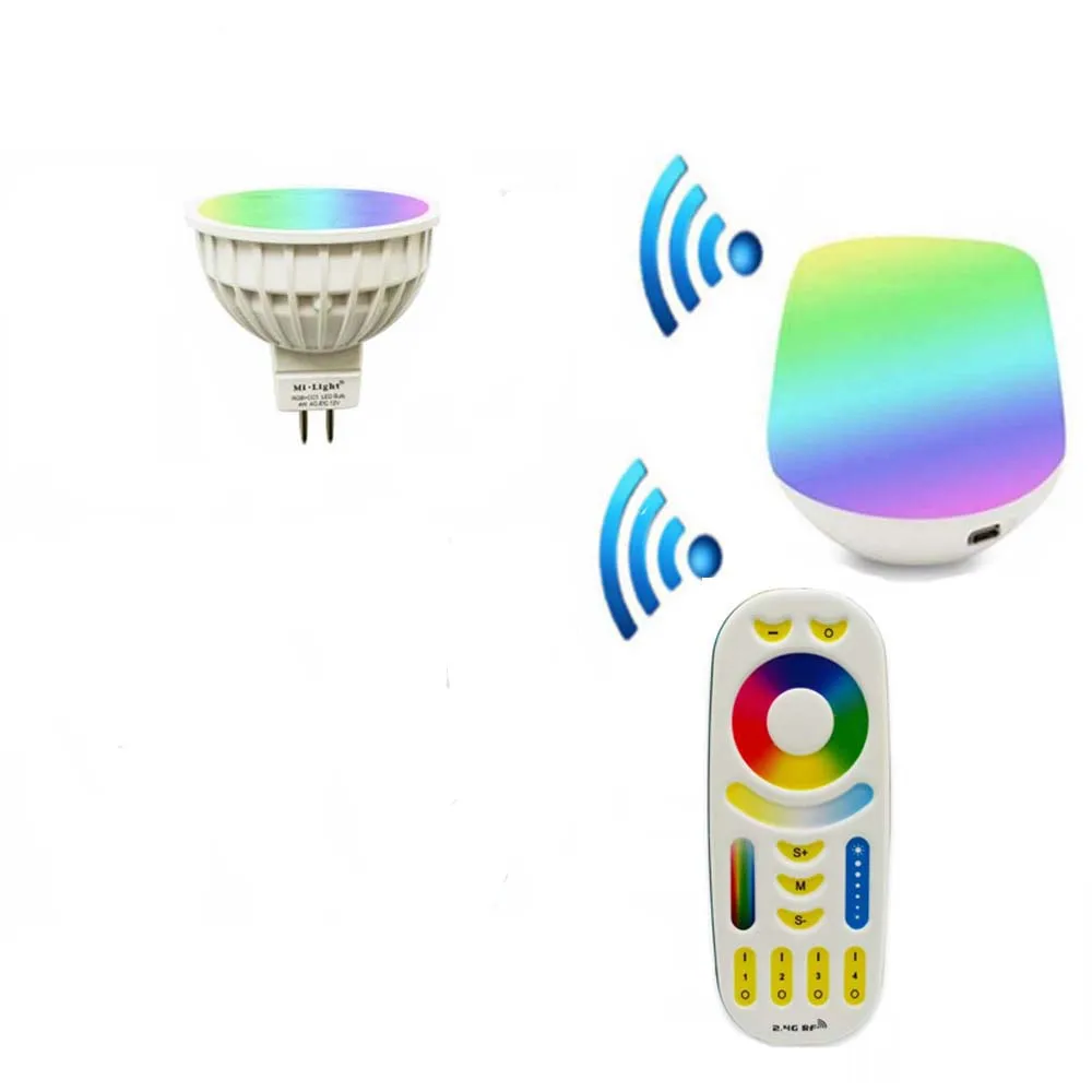 Mi светильник MR16 4 Вт Светодиодная лампа RGB + CCT пульт дистанционного управления IBX1
