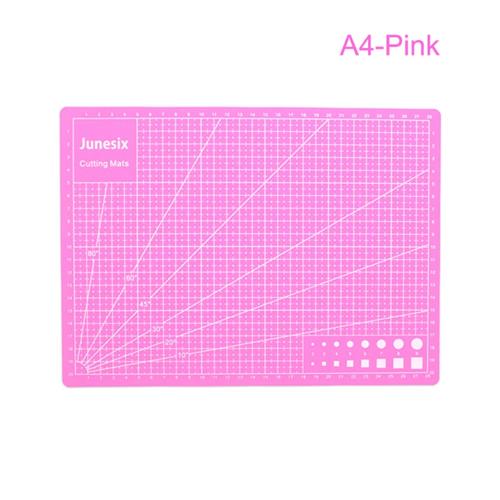 A4 Pink А3 А4 ПВХ самовосhealing вающийся коврик для резки крафт стеганая сетка линии печатная доска PAK55 - Цвет: A4 Pink