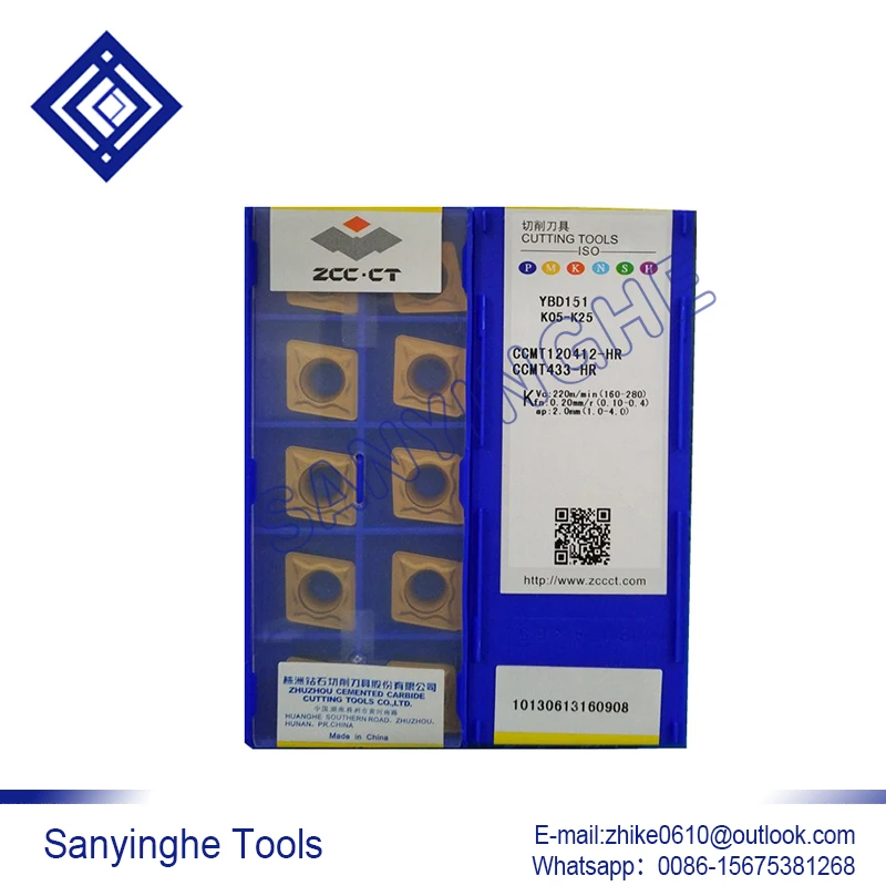 

10 шт./лот YBC251 CCMT120412-HR cnc карбидные Токарные вставки