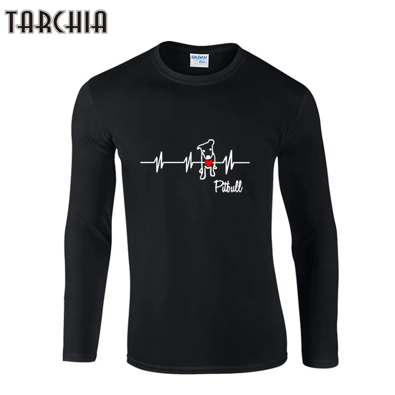 TARCHIA новинка 2022 модная мужская футболка с длинным рукавом для мальчиков рисунком