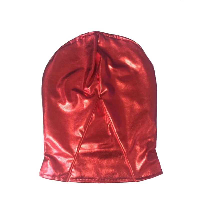 Новейшая Сексуальная черная/красная маска из искусственной кожи с открытыми