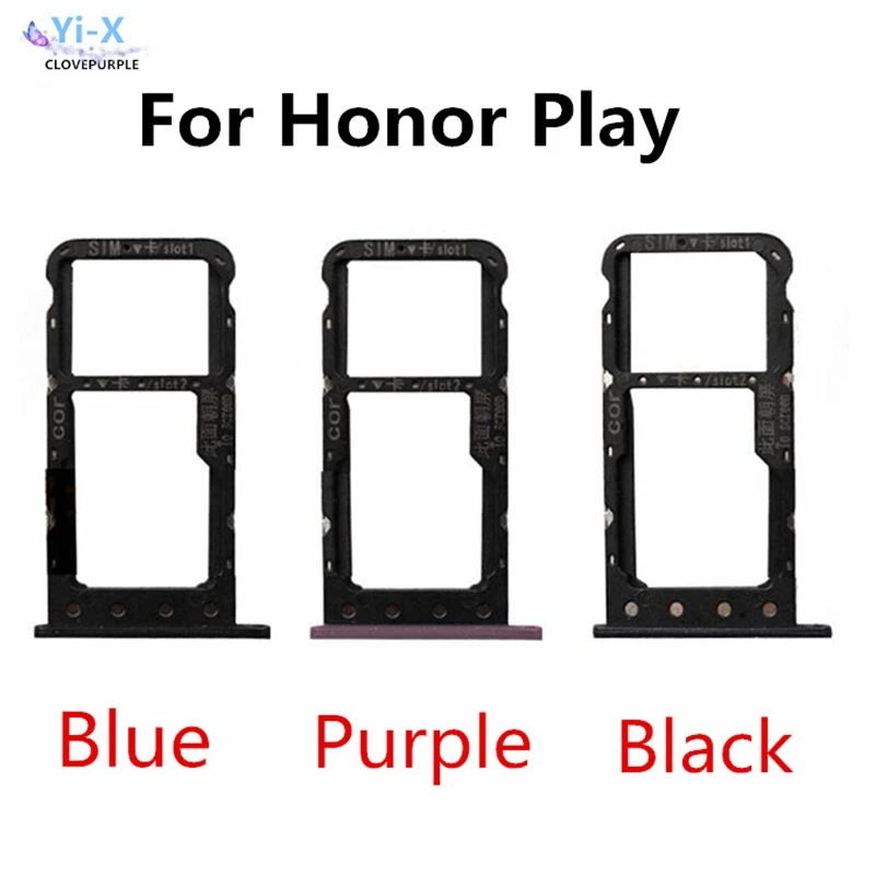 10 шт./лот для Huawei Honor Play лоток sim-карты держатель карт Слот Micro SD | Мобильные