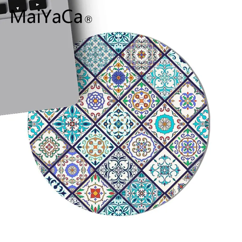 Maiyaca бриллиантовое окно madanlas шаблон для геймеров мягкий круглый коврик мыши