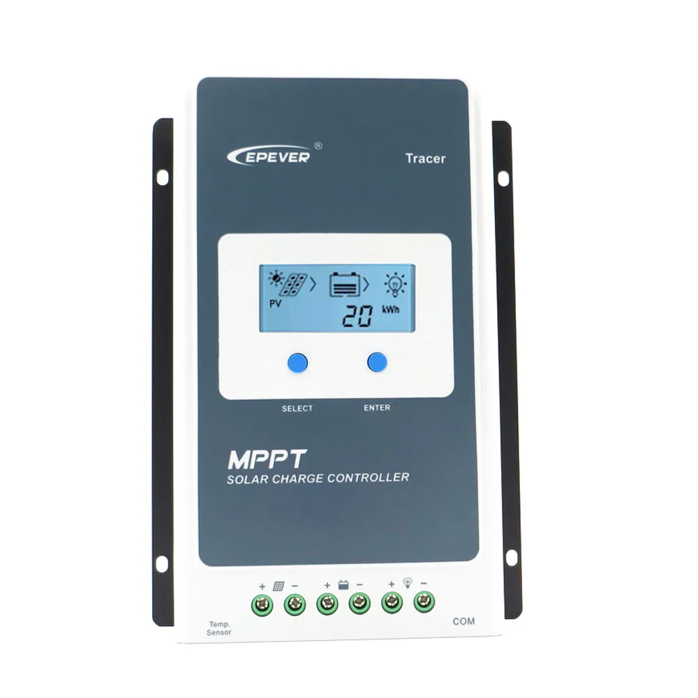 Tracer 4210AN EPsloar 40A со слежением за максимальной точкой мощности, Солнечный Контроллер заряда 12V 24V ЖК-дисплей дисплей регуляторы 4210A Tracer4210A - Цвет: 4210AN