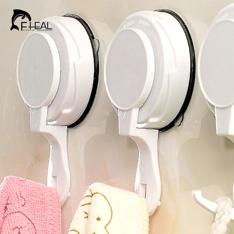 FHEAL Мощный Присоски Кухня Крючки для Полотенец Сильный Клей Ванная Комната