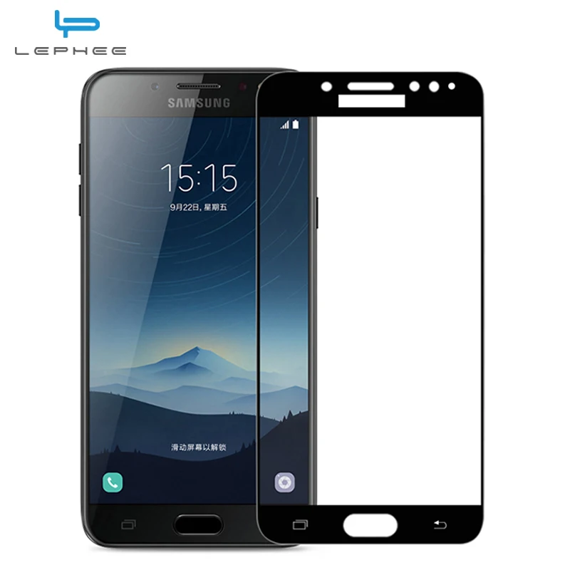 Lephee для Samsung Galaxy C8 закаленное Стекло Экран Full Cover 2.5D смартфон Плёнки c8|glass film|tempered