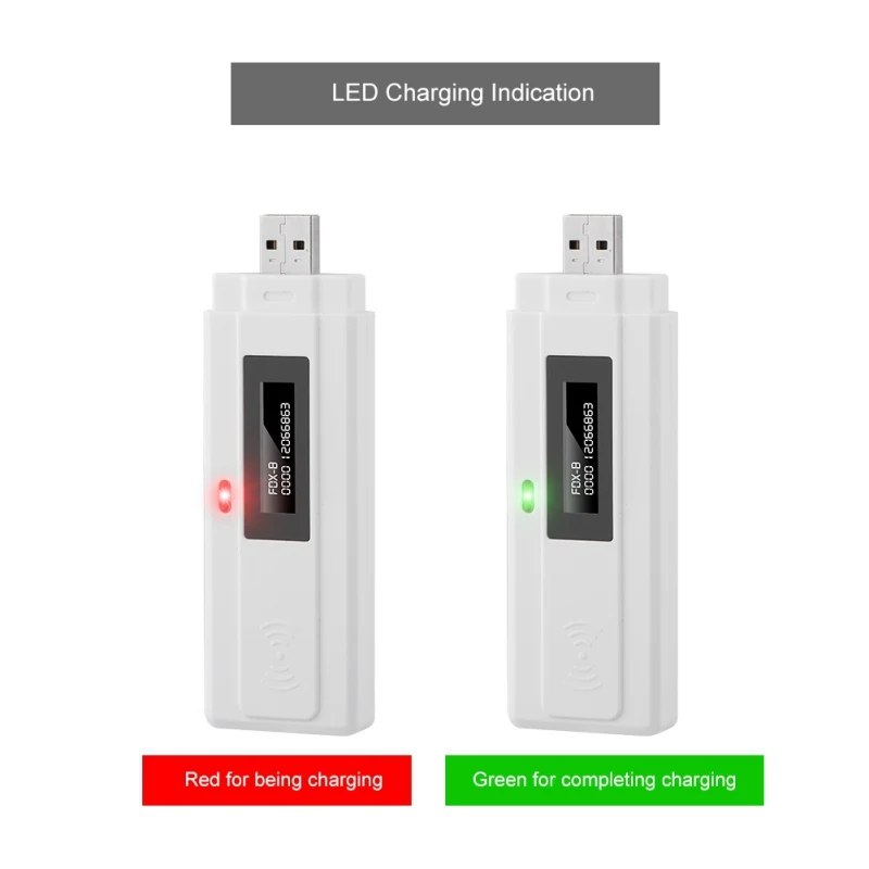 Перезаряжаемый OLED экран ISO11784/85 USB устройство для чтения ID животных сканер