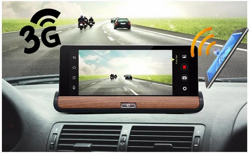 

Center Console GPS Navigation Rear View Camera Full HD 1080P Dual Lens Car DVR Car Video Recorder 7 Inch