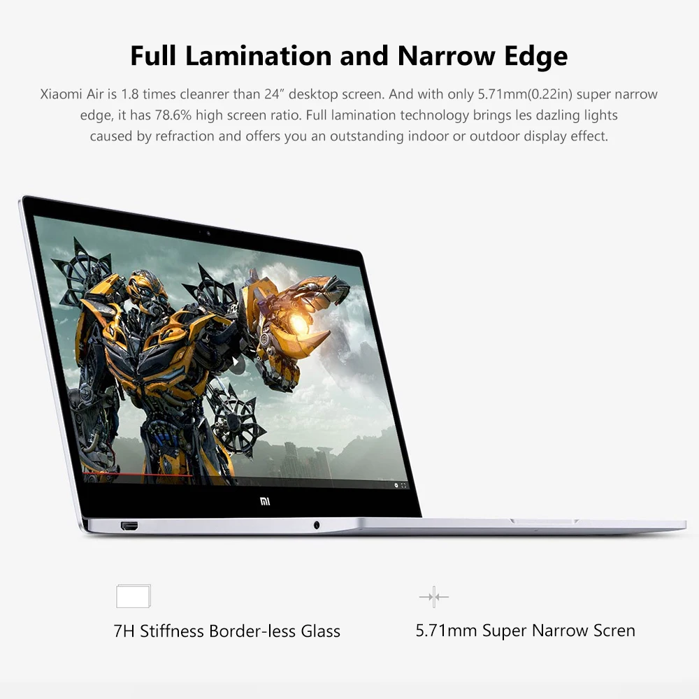 Ноутбук Xiaomi Air 12 5 ''Intel Core M3 8100Y двухъядерный ноутбук 4 Гб оперативной памяти 128 SSD