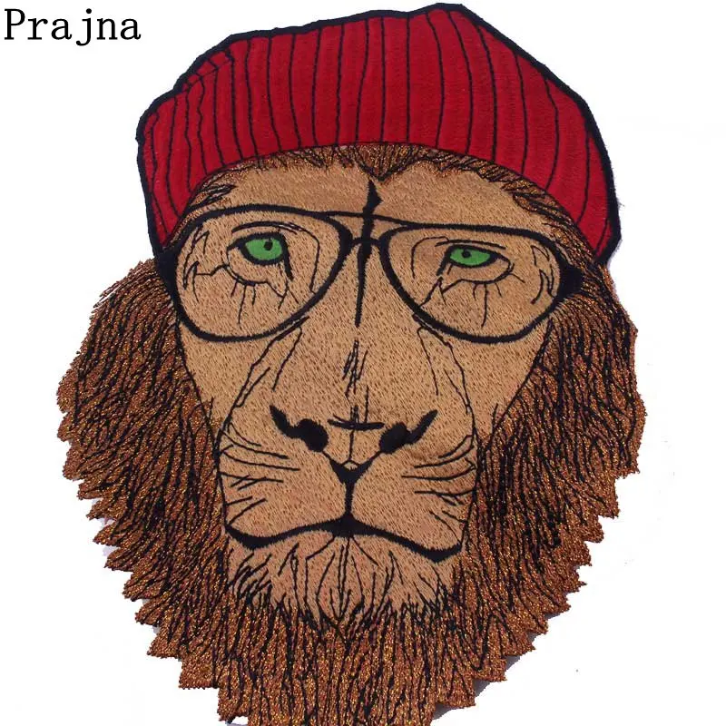 Prajna Born To Be Big Lion бесплатно Байкерская нашивка панк Рок Пришивные нашивки наклейки