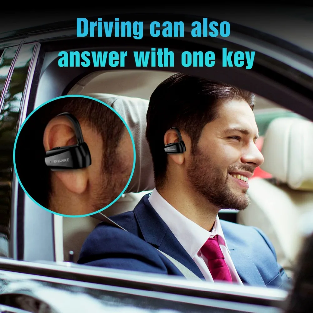 Слог D15 bluetooth V5.0 наушники шумоподавление слог гарнитура для мобильного телефона