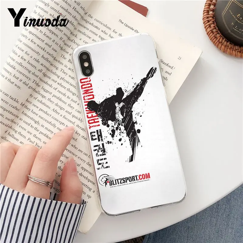 Yinuoda Oyama Kyokushin каратэ TPU прозрачный чехол для телефона iPhone 8 7 6 6S Plus X XS MAX 5 5S SE XR 10