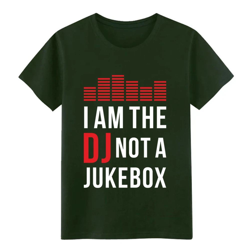 Мужская футболка с надписью I am the DJ not a Jukebox удобная Весенняя винтажная рубашка