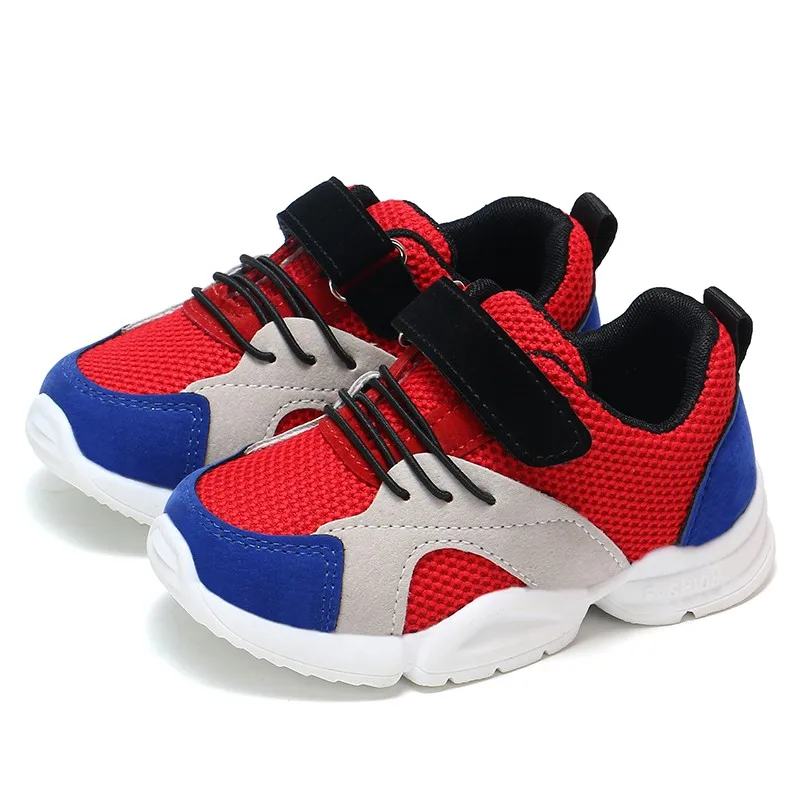 Spring Children's Breathable Mesh Plus Rubber Boy Girls Cool Shoes Color-Matching Sneakers Fashion Casual Little Kids 0-6Y | Детская