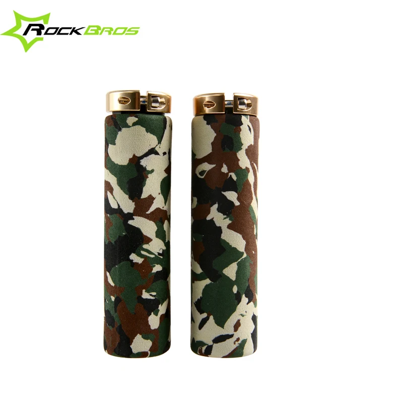 ROCKBROS Камуфляж Запираемый Handlegrips MTB ручки крышки Открытый Spors Велоспорт Ручки