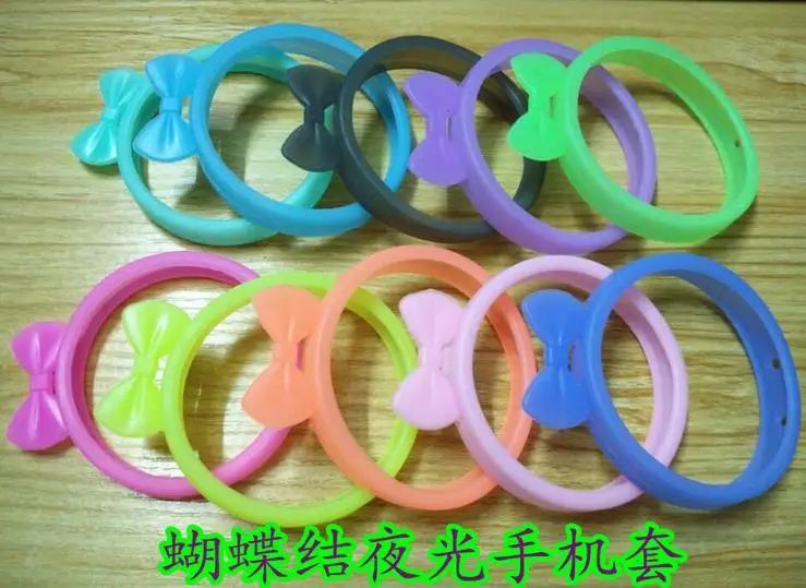 hot selling luminous silicone bumber universal 3.5-5.5 inch mobile phone cheapest frame bumper 5 designs stocked |