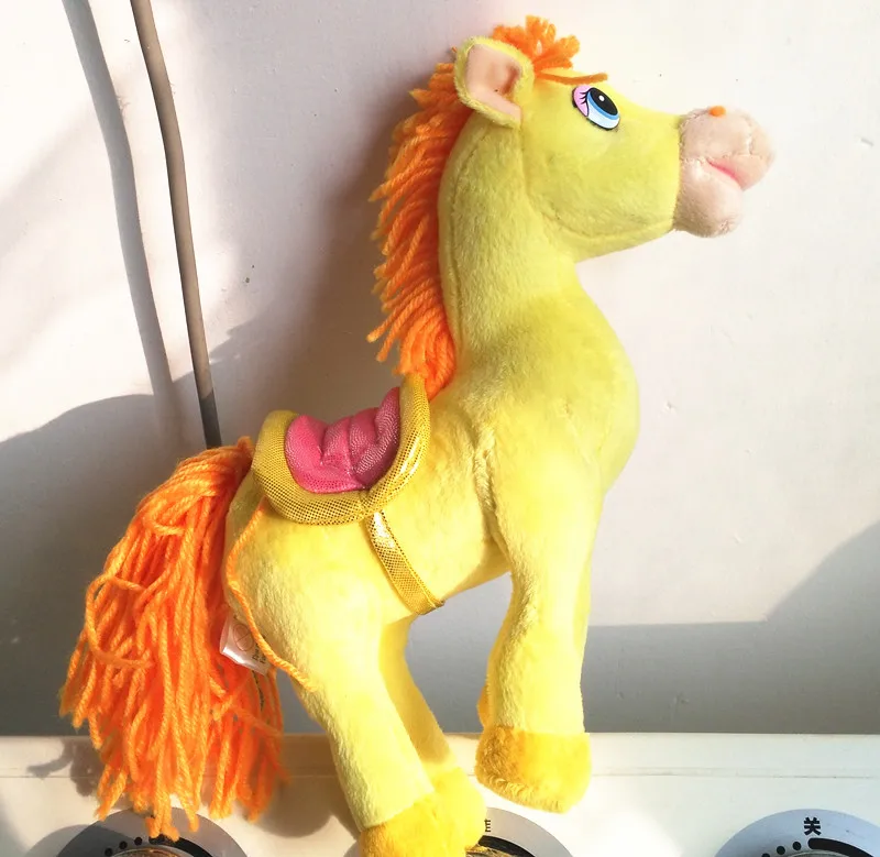 Говорящая на русском языке желтая лошадь набивные плюшевые игрушки подарок