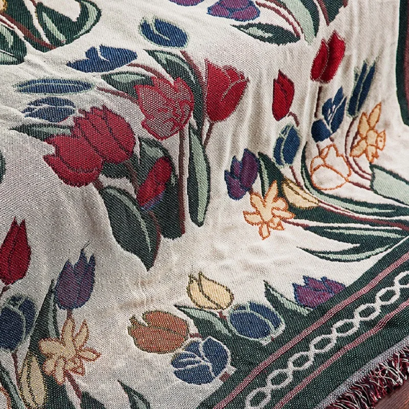 Качественное Хлопковое одеяло для дивана декоративное толстое s ковер AB Side Coverlet 3