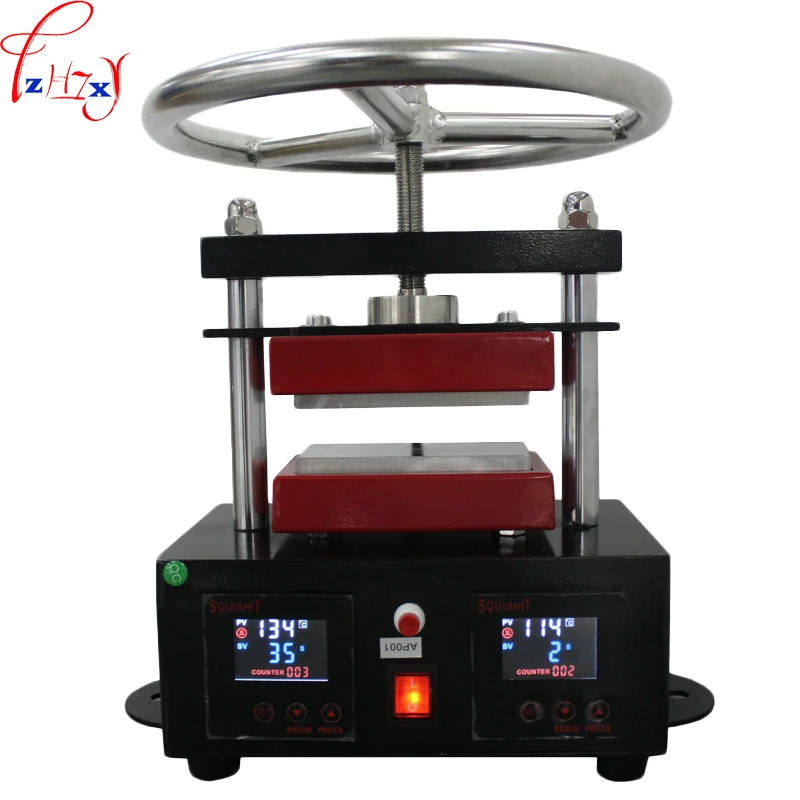 

High pressure upper plate hot stamping machine 6*12CM hand spin rosin press machine heat stamping machine 110/220V 1000W 1PC
