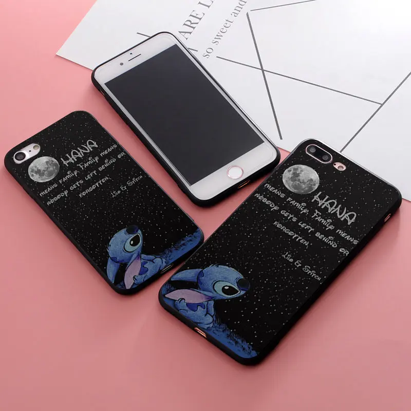 Lilo Stitch Ohana чехол s Мягкий силиконовый чехол для iPhone 11 Pro Max XR XS 5S SE 6 6S 7 8 Plus чехол для телефона TPU Capinha Coque