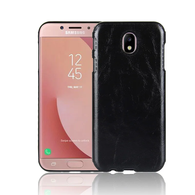 Для Samsung J5 Pro 2017 J530 силиконовый чехол TPU + кожа Crazy Horse мягкий для Galaxy J5Pro j530f |