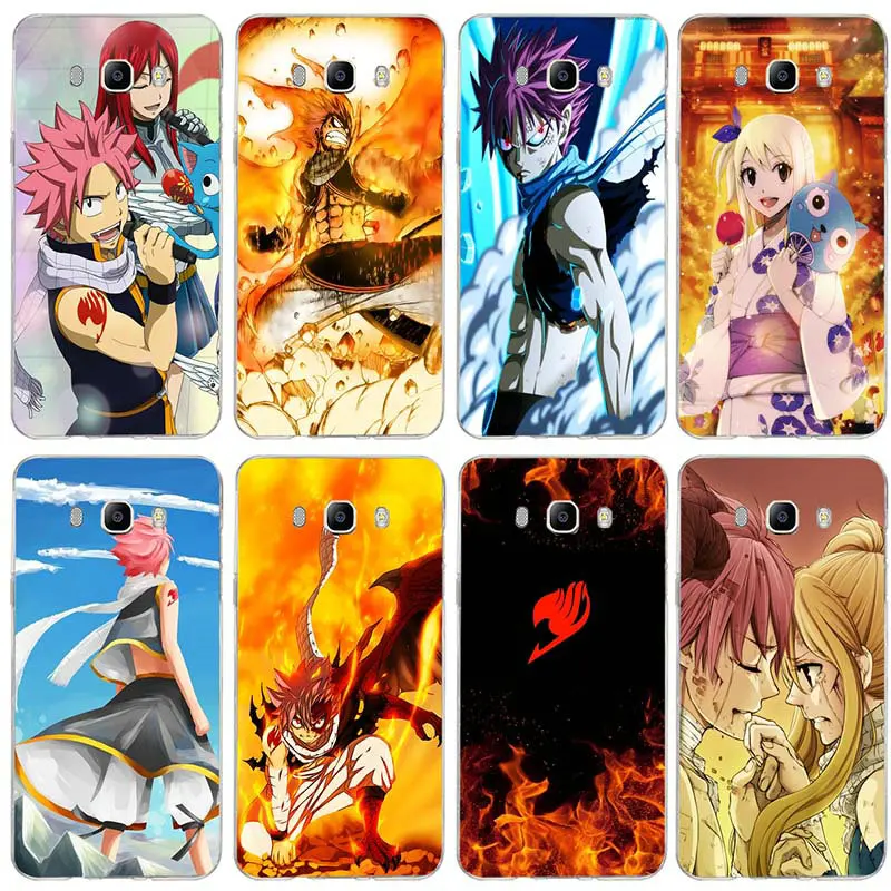 Anima Fairy Tail для Samsung Galaxy A3 A5 A7 J1 J2 J3 J4 J6 J5 J7 J8 2016 2017 2018 Coque Shell мягкие ТПУ Силиконовые