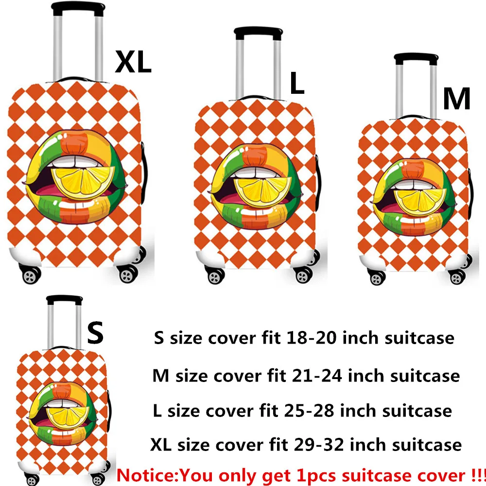 Плотный защитный чехол для багажа с 3D принтом эластичный защиты от пыли милыми