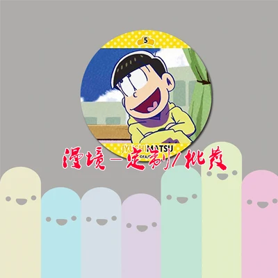 ZXFJXR 58 мм Osomatsu San Matsuno Jyushimatsu Choromatsu шесть Brother смешной значок на булавке брошь иконы рюкзак - Окраска металла: D