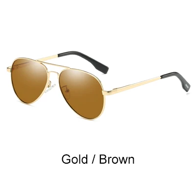 Gold - Brown Ralferty, Классические солнцезащитные очки пилота, женские, мужские, поляризационные, UV400, высокое качество, солнцезащитные очки, мужские, водительские, очки, женские, оттенки, J3028 - Цвет линз: Gold - Brown