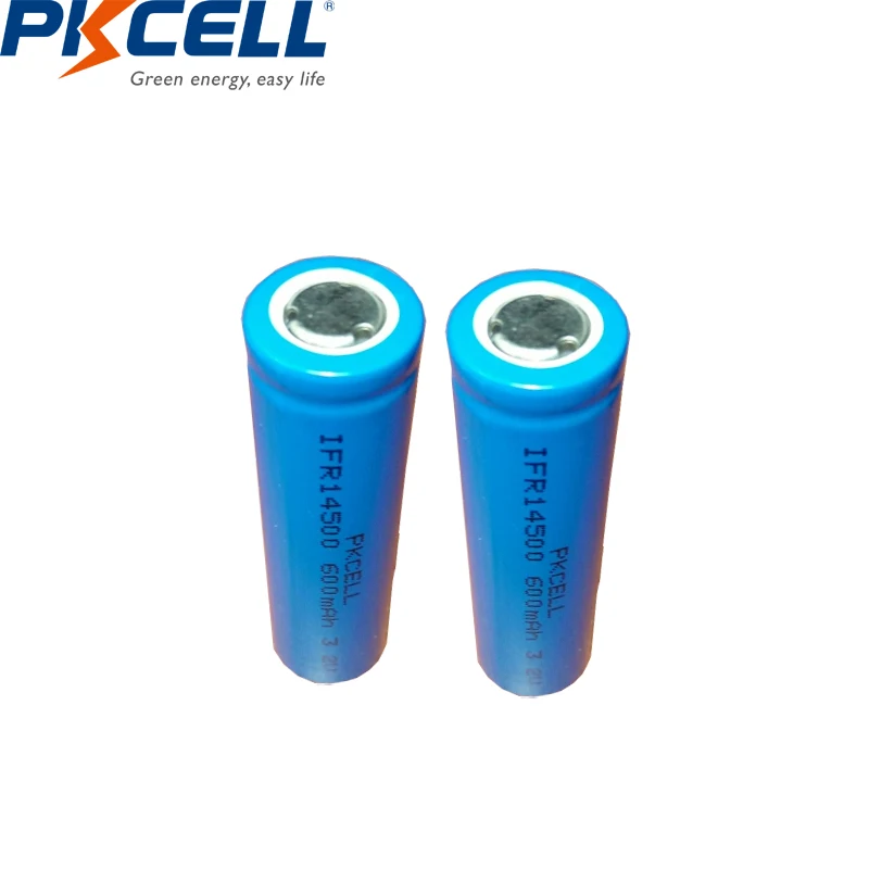 10 шт. PKCELL AA батарея 3 2 v IFR 14500 lifepo4 перезаряжаемые батареи с плоским верхом для