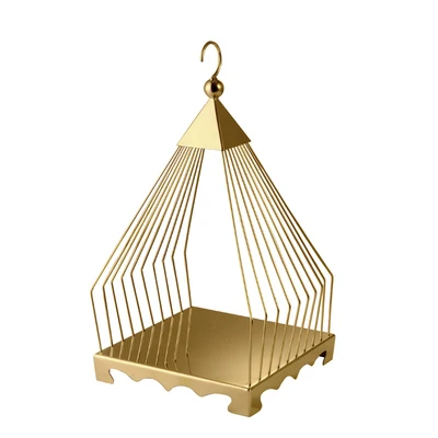 gold 1layer Европейская птичья клетка буфет дисплей десертный стол украшение торт закуски полка из нержавеющей стали холодная еда чай брейк настольная подставка - Цвет: gold 1layer