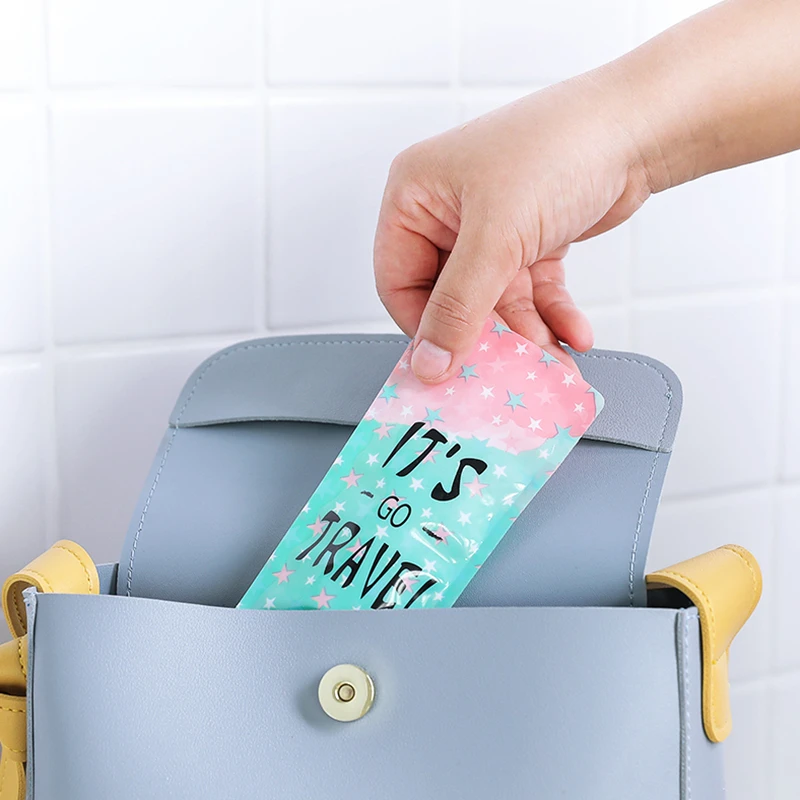 PE портативные мешки для хранения очищающего средства лица органайзер складная