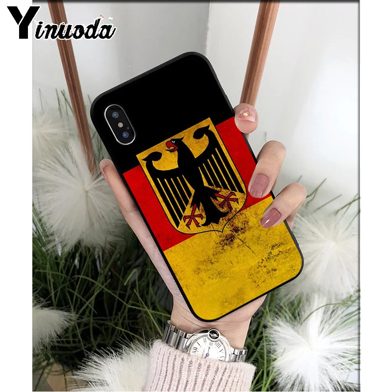 A8 Yinuoda Англия Великобритания Франция Немецкий Флаг ТПУ Мягкие аксессуары для телефонов чехол для телефона для iPhone X XS MAX 6 6s 7 7plus 8 8Plus 5 5S SE XR - Цвет: A8