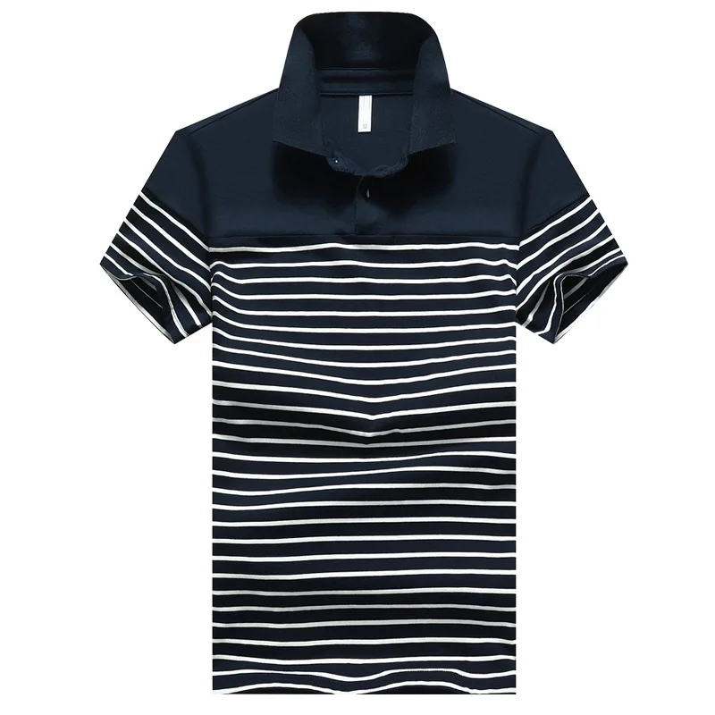 Male New Polo Shirt Striped Short Sleeve Fashion Brand Summer Clothes Slim Fit Men Shirts Casual Camisa Homme | Мужская одежда