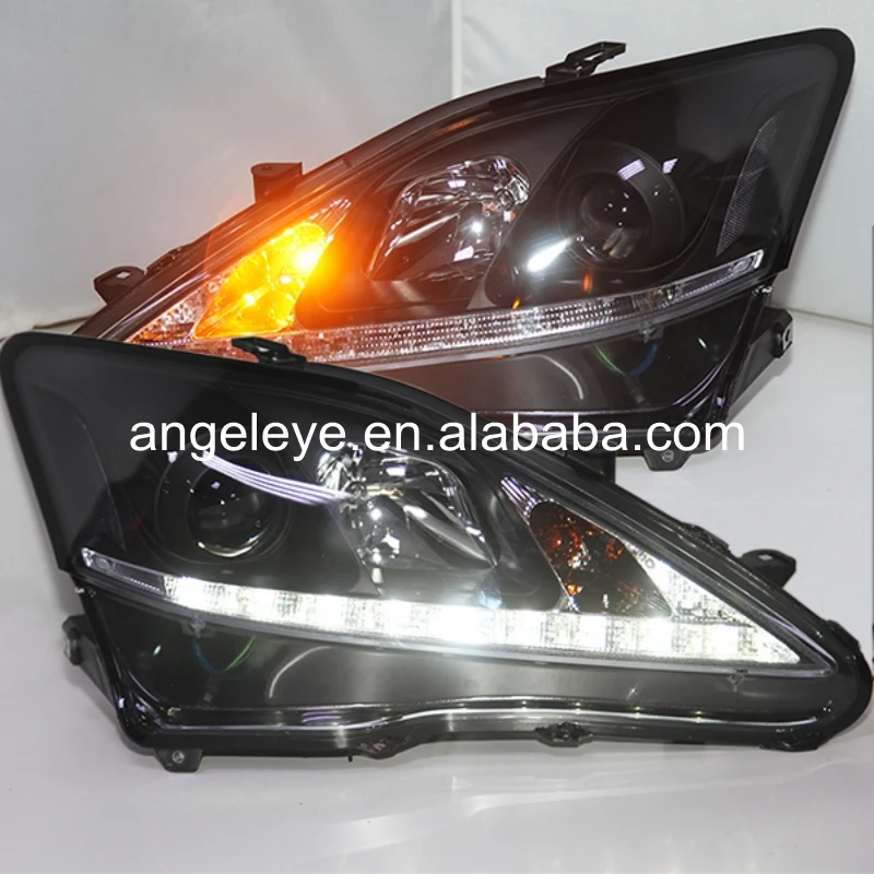 

2006-2012 Year For Lexus for IS250 LED Head Lamp Black Housing with Bi Xenon Projector Lens SN