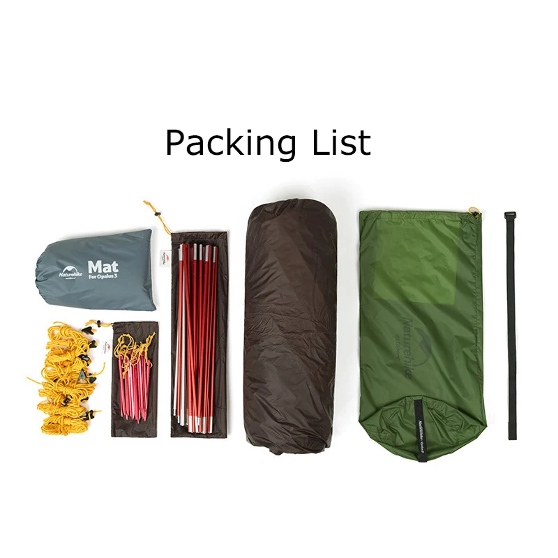 Naturehike сверхлегкий тоннель Opalus палатка для 3 4 человек 20D/210 T ткань NH17L001 L с