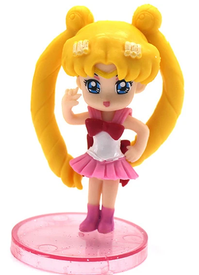 Фигурки героев аниме Сейлор Мун из ПВХ 7 см игрушки Набор фигурок крылья